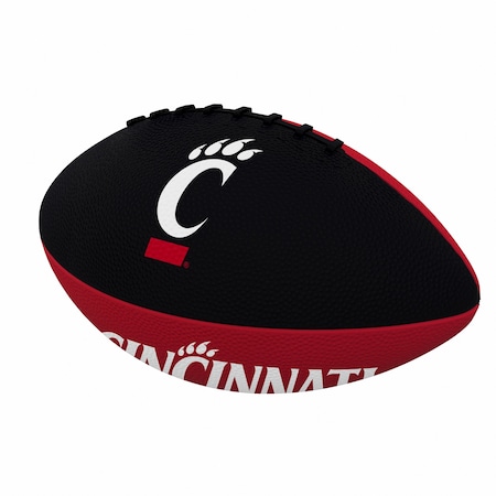 Logo Brands Cincinnati Pinwheel Junior Size Rubber Football 121-93JR-2
